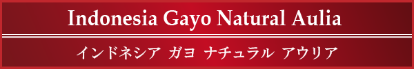 Indonesia Gayo Natural Aulia@ChlVA K i` AEA